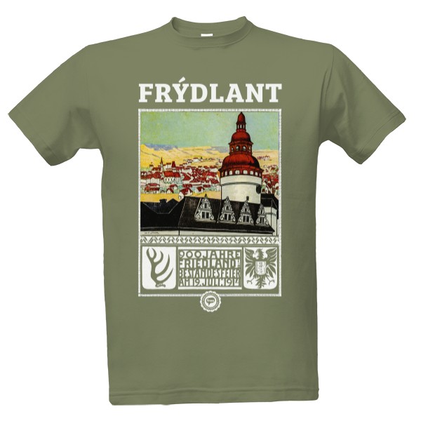 Tričko s potlačou Frýdlant 001 / Army