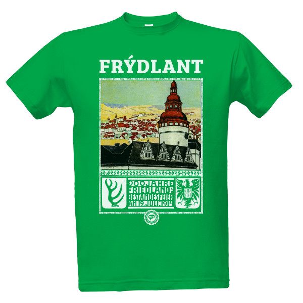 Tričko s potlačou Frýdlant 001 / Green