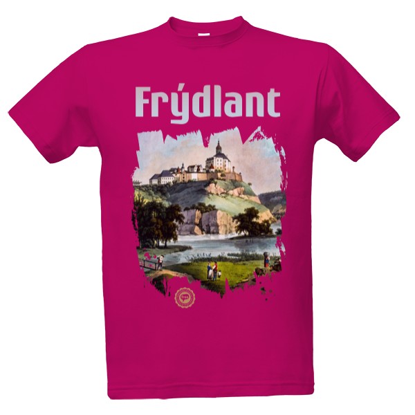 Tričko s potlačou Frýdlant 002 / Fuchsia