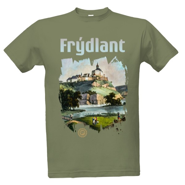Tričko s potiskem Frýdlant 002 / Khaki