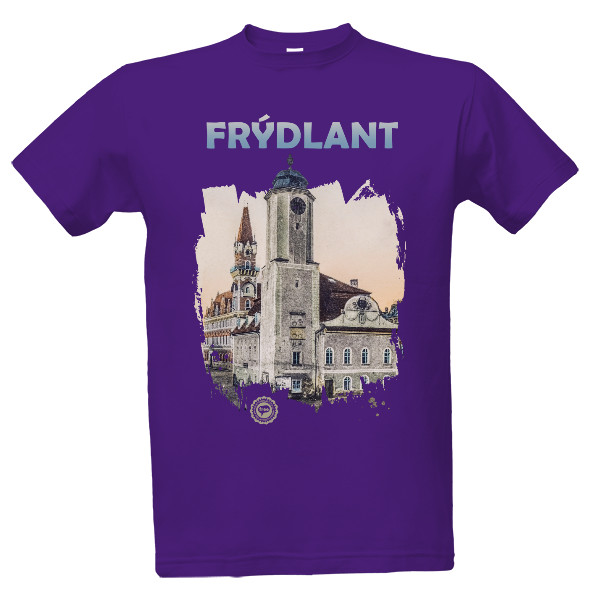 Tričko s potiskem Frýdlant 006 / Purple