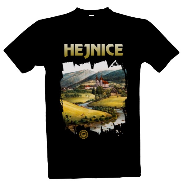Tričko s potlačou Hejnice 001 / Black