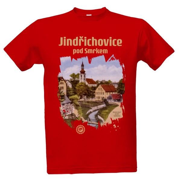 Tričko s potiskem Jindřichovice pod Smrkem 001 / Red