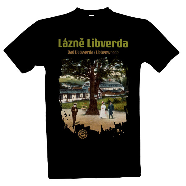 Tričko s potlačou Lázně Libverda 001 / Black