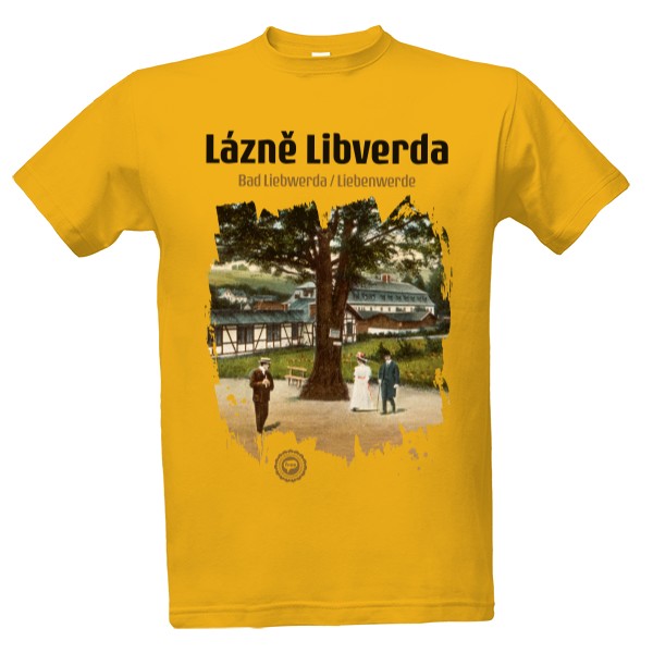 Tričko s potiskem Lázně Libverda 001 / Gold