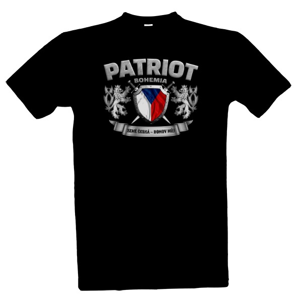 Tričko s potiskem Patriot - Země česká domov můj