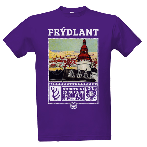 Tričko s potiskem Frýdlant 001 / Purple
