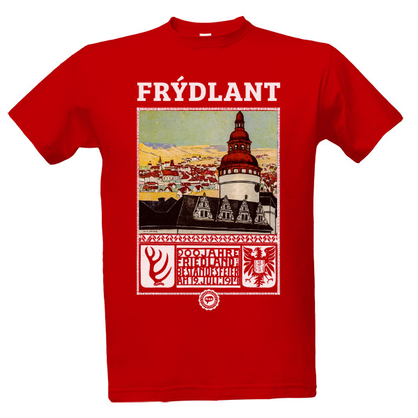 Tričko s potiskem Frýdlant 001 / Red