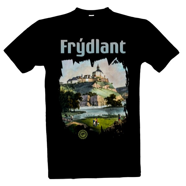 Tričko s potiskem Frýdlant 002 / Black