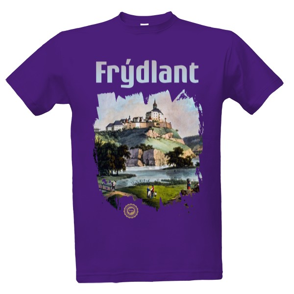 Tričko s potiskem Frýdlant 002 / Purple