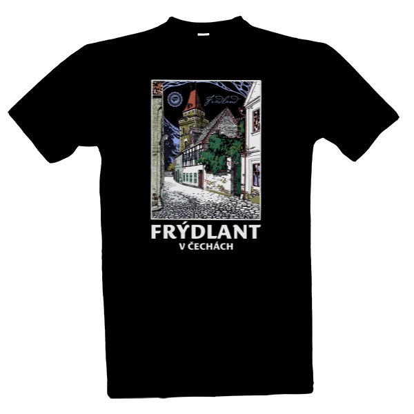 Tričko s potiskem Frýdlant 003 / Black