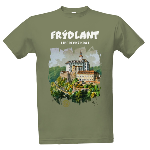 Tričko s potiskem Frýdlant 004 / Khaki