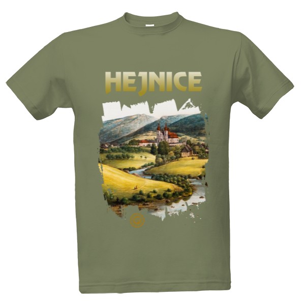 Tričko s potiskem Hejnice 001 / Army