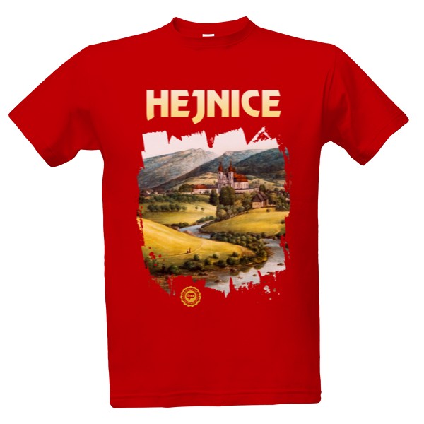 Tričko s potiskem Hejnice 001 / Red