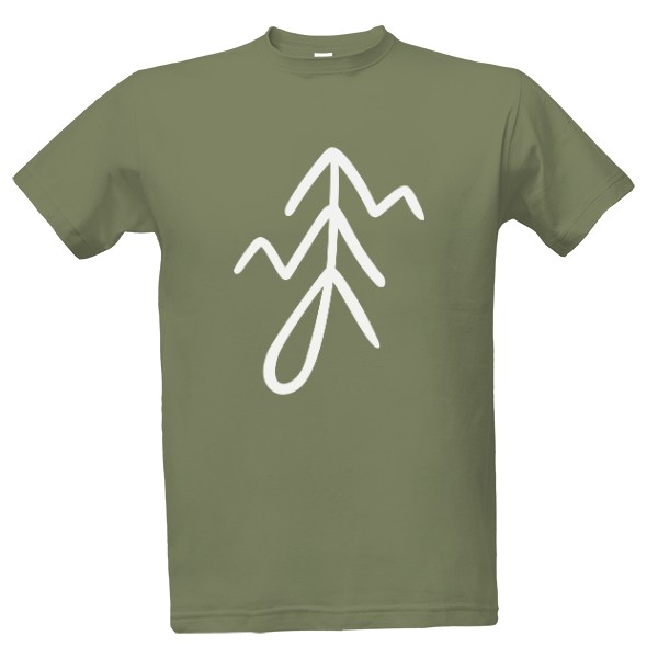 Tričko s potiskem Jizerky jinak Khaki