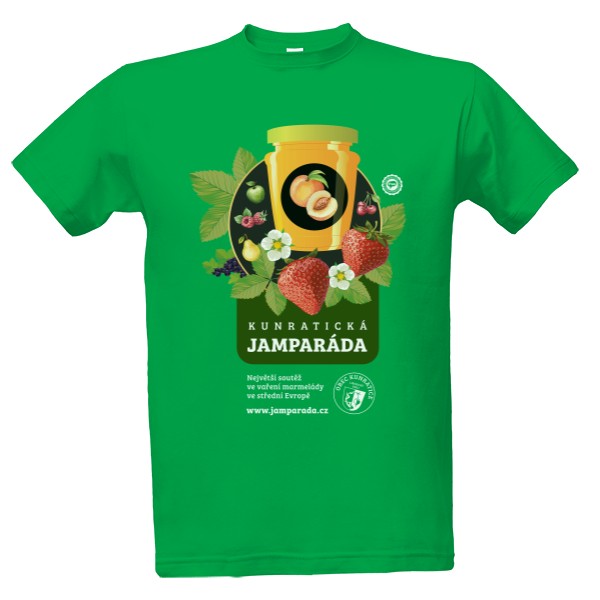 Tričko s potiskem Kunratická Jamparáda / Green