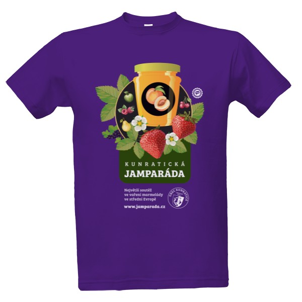 Tričko s potiskem Kunratická Jamparáda / Purple