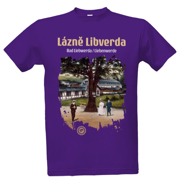 Tričko s potiskem Lázně Libverda 001 / Purple