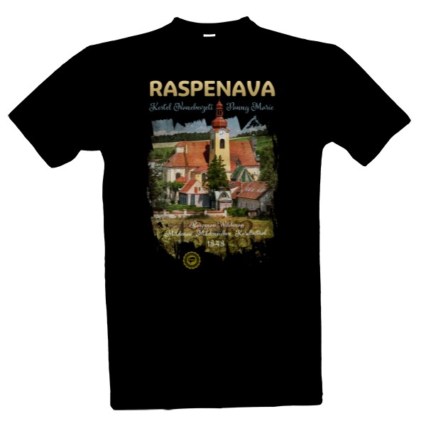 Tričko s potiskem Raspenava 001 / Black