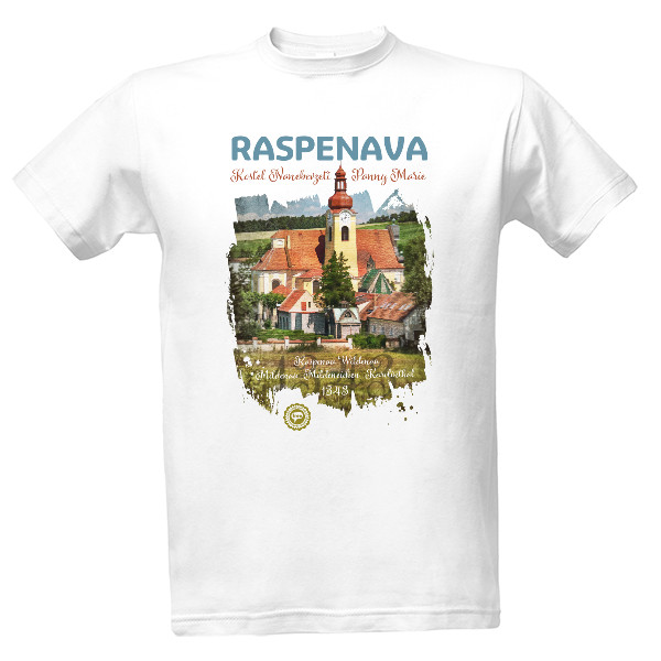Tričko s potiskem Raspenava 001 / White